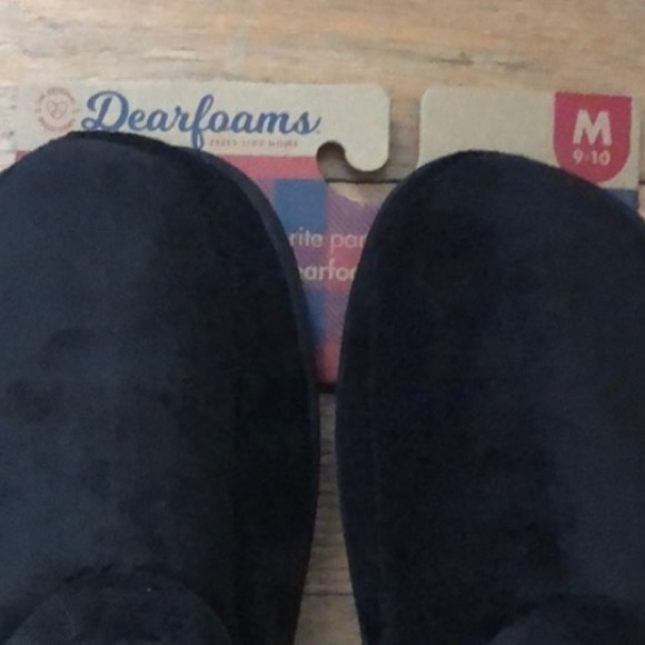 Men’s scuff style Dearfoam slippers M 9-10 - Picture 4 of 4